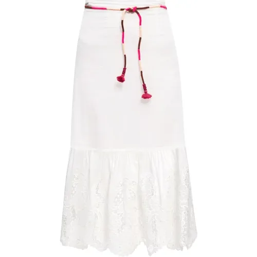 Sophisticated A-Line Midi Skirt with Decorative Trims , female, Sizes: XS - Zimmermann - Modalova
