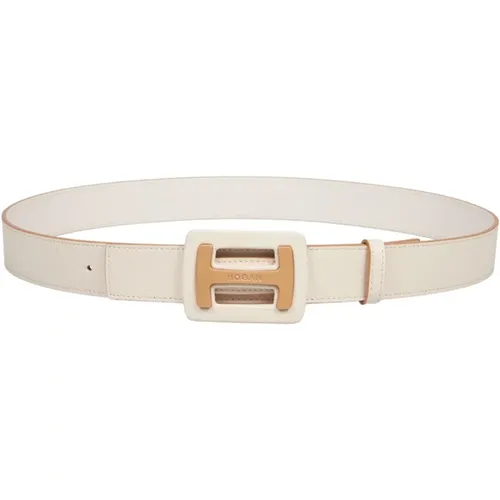 Women's Accessories Belts Cream Ss24 , female, Sizes: 95 CM - Hogan - Modalova