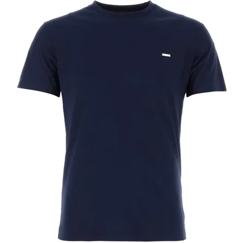 Mitternachtsblaues Baumwoll-T-Shirt,T-Shirts - Dsquared2 - Modalova