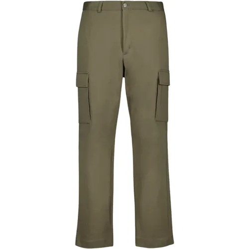 Straight Leg Cotton Pants , male, Sizes: M, L - Moncler - Modalova