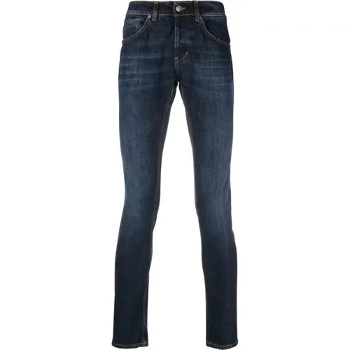 Slim-Fit Jeans with Mid-Rise , male, Sizes: W30 - Dondup - Modalova