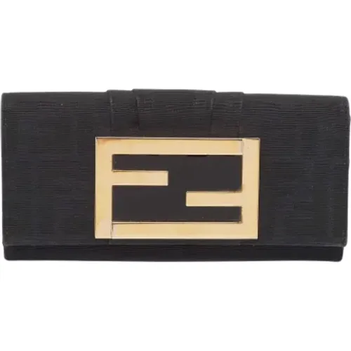 Pre-owned Canvas wallets , female, Sizes: ONE SIZE - Fendi Vintage - Modalova