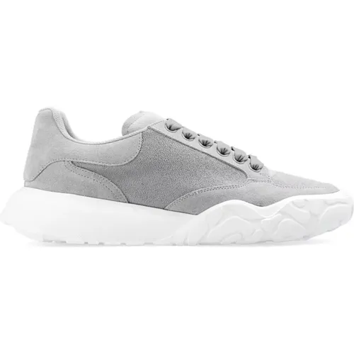 Logo Suede Sneakers , female, Sizes: 3 1/2 UK - alexander mcqueen - Modalova