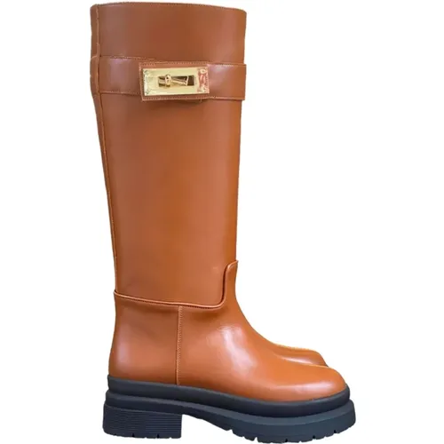 Stylish High Boots , female, Sizes: 6 UK, 5 UK, 4 UK, 3 UK, 7 UK - Stokton - Modalova