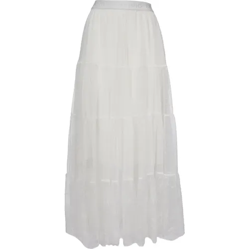Long Skirt with Embroidery , female, Sizes: 2XS, XS - Ermanno Scervino - Modalova