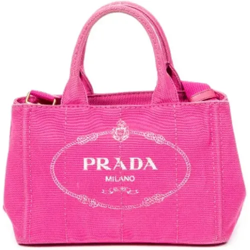 Pre-owned Canvas prada-bags , female, Sizes: ONE SIZE - Prada Vintage - Modalova