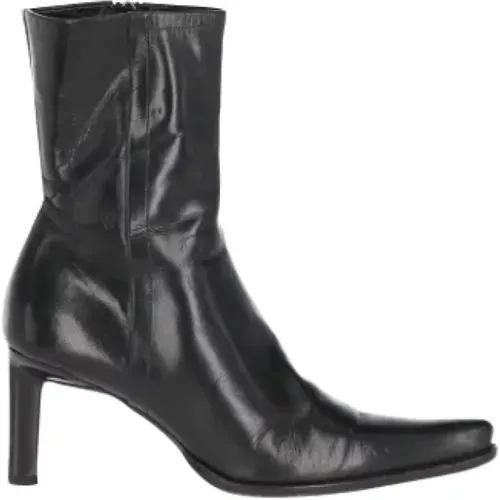 Pre-owned Leder boots , Damen, Größe: 37 EU - Prada Vintage - Modalova