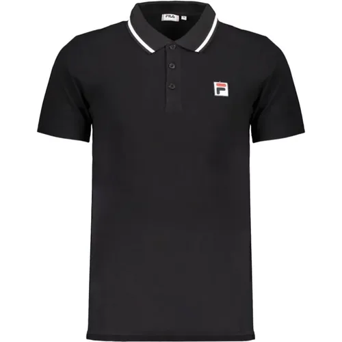 Cotton Polo Shirt with Short Sleeves , male, Sizes: M, S - Fila - Modalova