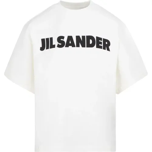 Weißes Crew Neck Tee , Damen, Größe: S - Jil Sander - Modalova