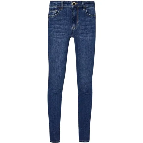 Dark Denim High Waist Jeans , female, Sizes: W25, W28, W30, W29, W26, W32, W33, W27, W24, W31 - Liu Jo - Modalova