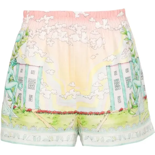 Shorts mit grafischem Druck - Casablanca - Modalova