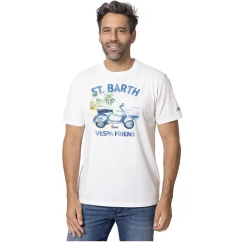 Vespa Friend T-shirt , Herren, Größe: L - MC2 Saint Barth - Modalova