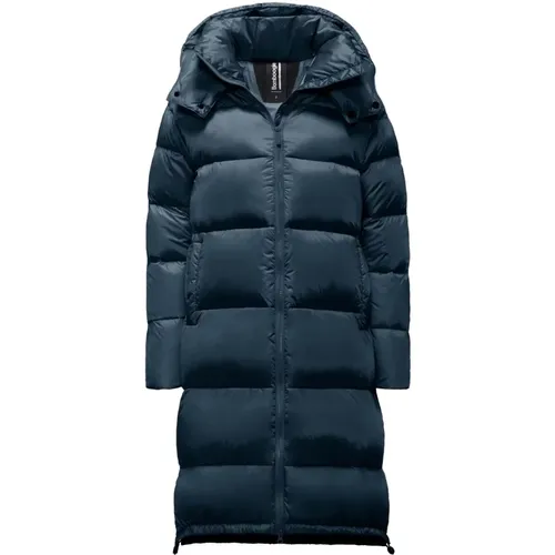 Bright Nylon Down Jacket with Detachable Hood , female, Sizes: S - BomBoogie - Modalova