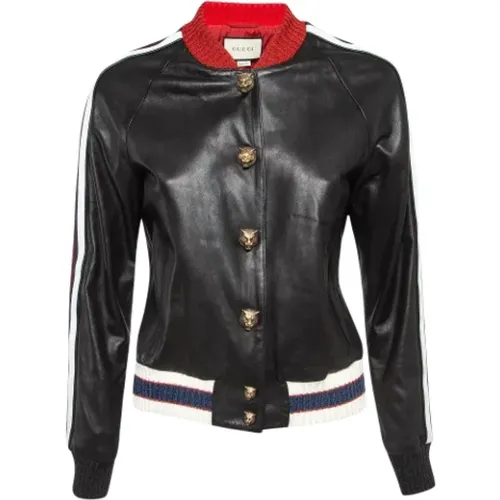 Pre-owned Leather outerwear , female, Sizes: M - Gucci Vintage - Modalova