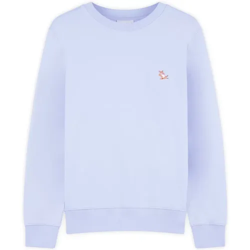 Chillax Patch Regular Sweatshirt Beat , male, Sizes: XL, L, S, M - Maison Kitsuné - Modalova
