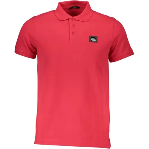 Elegant Pink Cotton Polo with Stylish Details , male, Sizes: M, S, L - Cavalli Class - Modalova