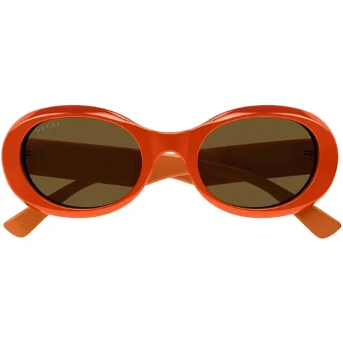 Lettering Large Sunglasses , female, Sizes: 52 MM - Gucci - Modalova