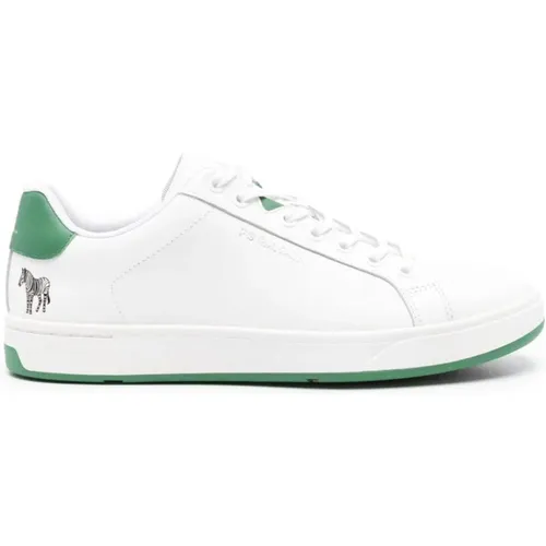 Weiße Sneaker mit Limettengrünen Akzenten , Herren, Größe: 41 EU - Paul Smith - Modalova