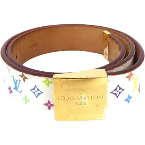 Pre-owned Leather belts , female, Sizes: ONE SIZE - Louis Vuitton Vintage - Modalova