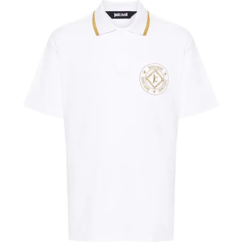 Short Sleeve Polo Shirt , male, Sizes: M, L, XL - Just Cavalli - Modalova