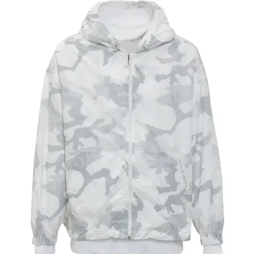 Nylon Camouflage Hooded Jacket , male, Sizes: XL - Dolce & Gabbana - Modalova