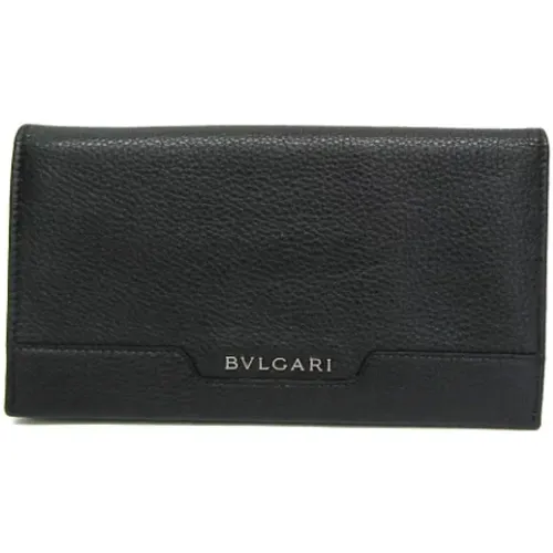 Pre-owned Leather wallets , male, Sizes: ONE SIZE - Bvlgari Vintage - Modalova