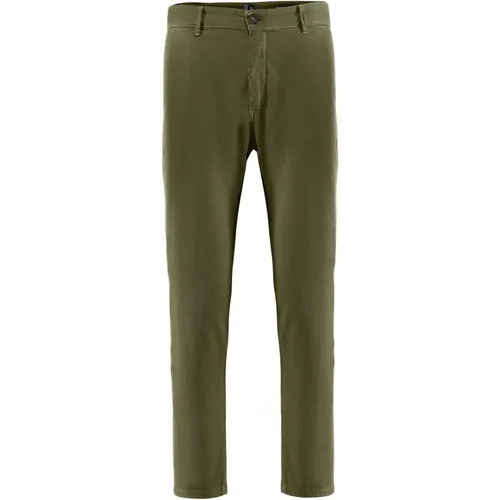 Stretch Cotton Piqué Chino Pants , male, Sizes: W30, W36, W34, W31, W33 - BomBoogie - Modalova