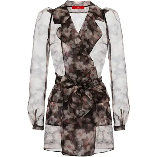 Upgrade Your Wardrobe with this and Grey Shirt , female, Sizes: M - Elisabetta Franchi - Modalova