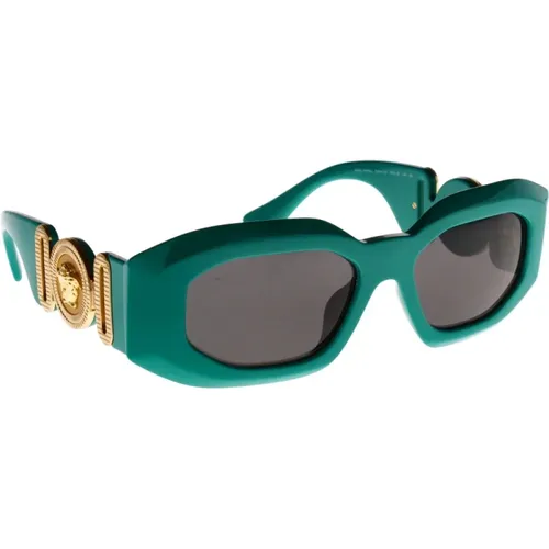 Iconic Sunglasses with Uniform Lenses , unisex, Sizes: 53 MM - Versace - Modalova