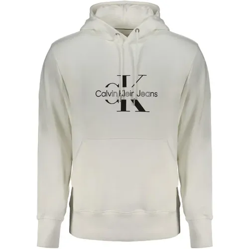 Hooded Sweatshirt with Unique Print , male, Sizes: L, 2XL, S, XL - Calvin Klein - Modalova