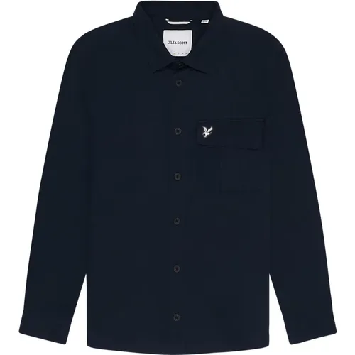 Falten Tasche Overshirt , Herren, Größe: M - Lyle & Scott - Modalova