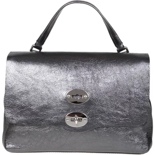 Leather Handbag with Twist Lock , female, Sizes: ONE SIZE - Zanellato - Modalova