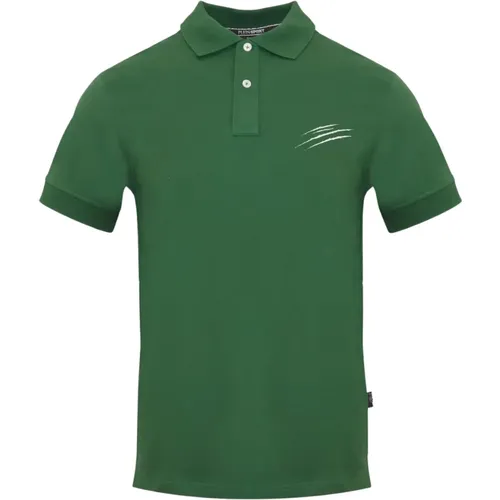 Solid Cotton Polo Shirt with Logo Detail , male, Sizes: L, 2XL, XL, S, M - Plein Sport - Modalova