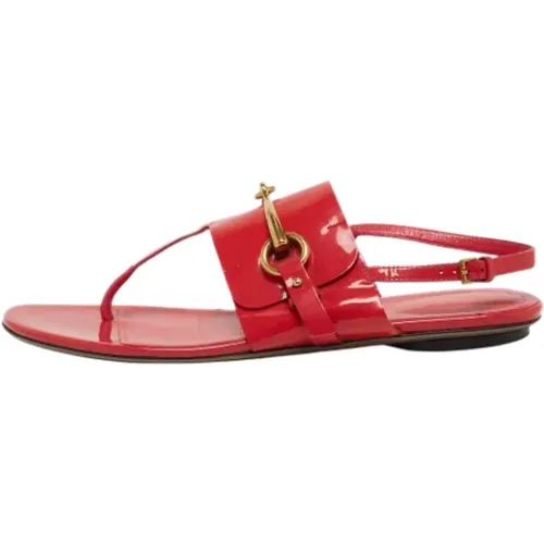 Pre-owned Leather sandals , female, Sizes: 5 UK - Gucci Vintage - Modalova