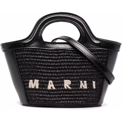 Schwarze Damenhandtasche , Damen, Größe: ONE Size - Marni - Modalova