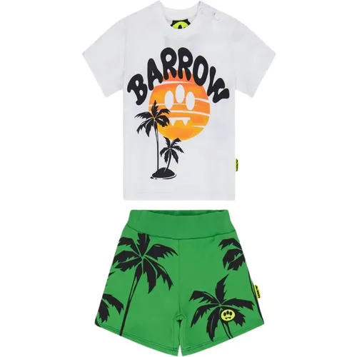 Sportliches T-Shirt und Bedruckte Bermuda-Shorts Set - Barrow - Modalova