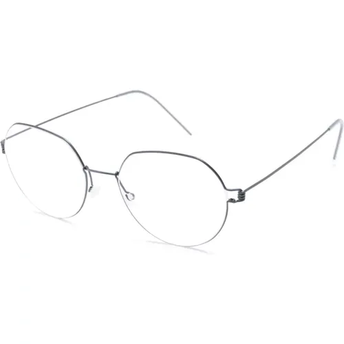 Graue Optische Brille für den Alltag , unisex, Größe: 50 MM - lindbergh - Modalova