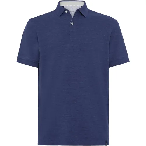 Regular Fit Baumwoll-Piqué Polo Shirt,Polo Shirts - Boggi Milano - Modalova