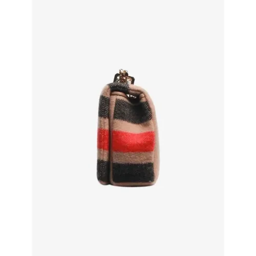 Pre-owned Wool shoulder-bags , female, Sizes: ONE SIZE - Burberry Vintage - Modalova