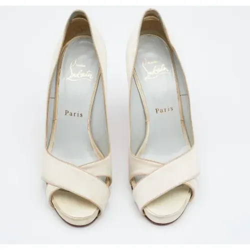 Pre-owned Satin heels , Damen, Größe: 36 EU - Christian Louboutin Pre-owned - Modalova