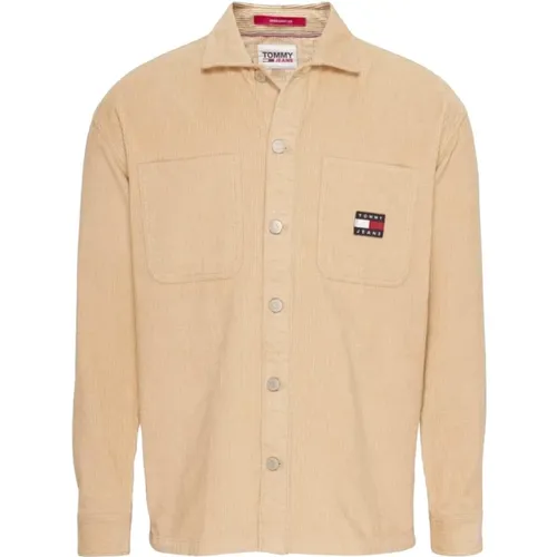 Chunky Cord Overshirt TJM , male, Sizes: S, L, XL - Tommy Hilfiger - Modalova