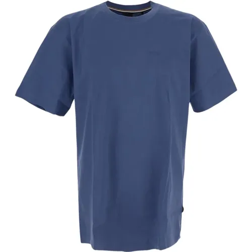 Boss Blaues T-Shirt mit Kurzen Ärmeln , Herren, Größe: XL - Hugo Boss - Modalova