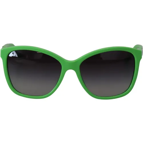 Grüne Runde Sonnenbrille UV-Schutz , Damen, Größe: ONE Size - Dolce & Gabbana - Modalova