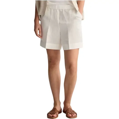 REL Linen Blend Pull ON Shorts , female, Sizes: 4XS, 3XS, 2XS - Gant - Modalova