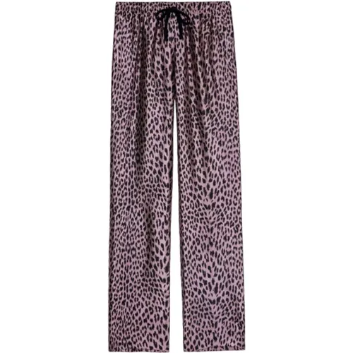 Leopard Jacquard Trousers , female, Sizes: XS, S - Zadig & Voltaire - Modalova