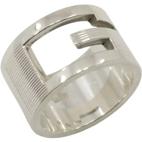 Pre-owned Silver rings , female, Sizes: ONE SIZE - Gucci Vintage - Modalova