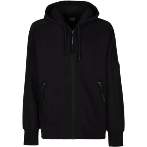 Herren Diagonal Raised Fleece Hoodie , Herren, Größe: XL - C.P. Company - Modalova