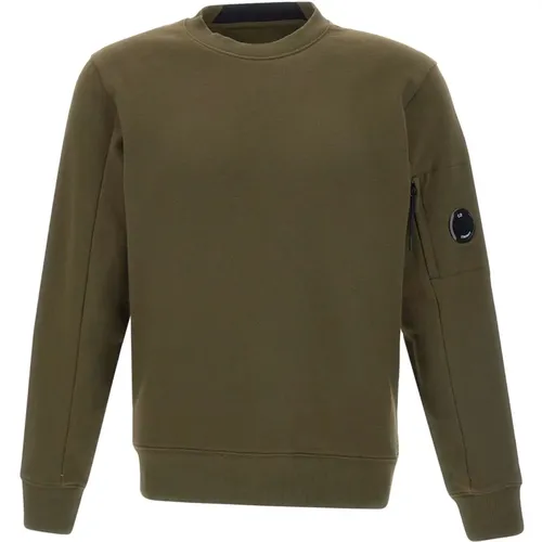 Cotton Sweatshirt with Lens Pocket , male, Sizes: L, M - C.P. Company - Modalova