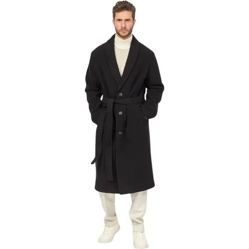 Wool Blend Double-Face Coat , male, Sizes: 2XL, XL - Hugo Boss - Modalova