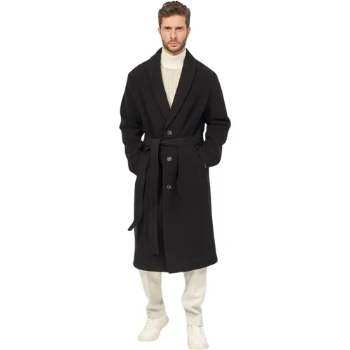 Wool Blend Double-Face Coat , male, Sizes: XL - Hugo Boss - Modalova